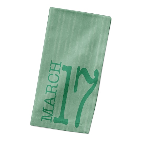 Large March Napkin 10" x 10" Cotton Twill Napkin